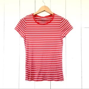 RED STRIPED T SHIRT